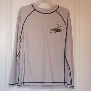 Boys Rash Gaurd Montana Logo Swim Shirt Swimsuit Bathing Suit Beach